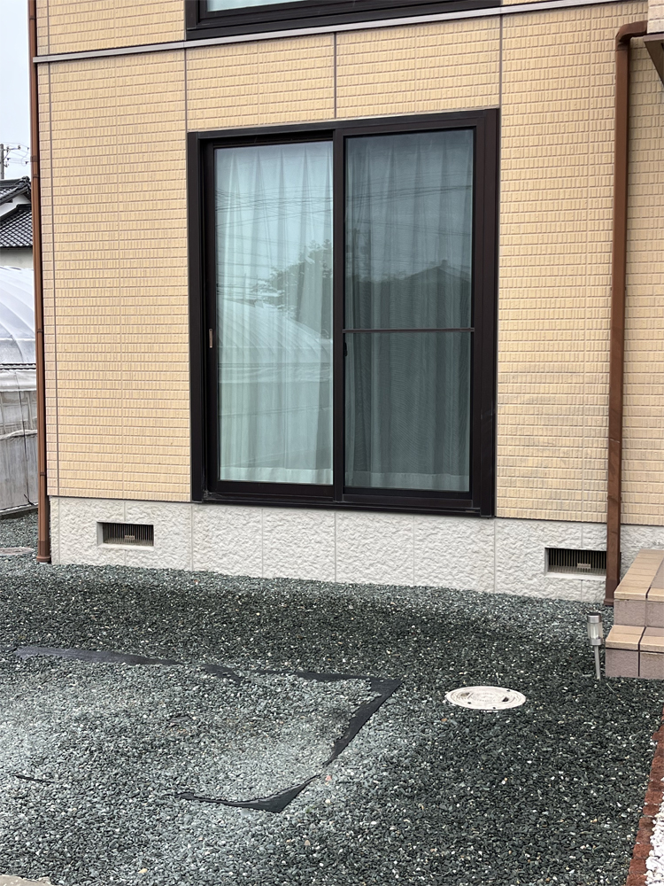 テラス囲い取付け施工前の写真